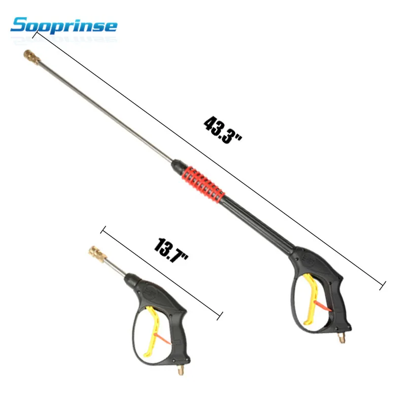 Sooprinse сменный пистолет для мойки под давлением, пистолет-распылитель для мойки пыли высокого давления с 4 насадками Max 3600 PSI