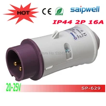 30% стоимость доставки! Горячая Распродажа 20-алюминиевая крышка, 25В IP44 EN/IEC 60309-2 3 p 16a промышленная розетка