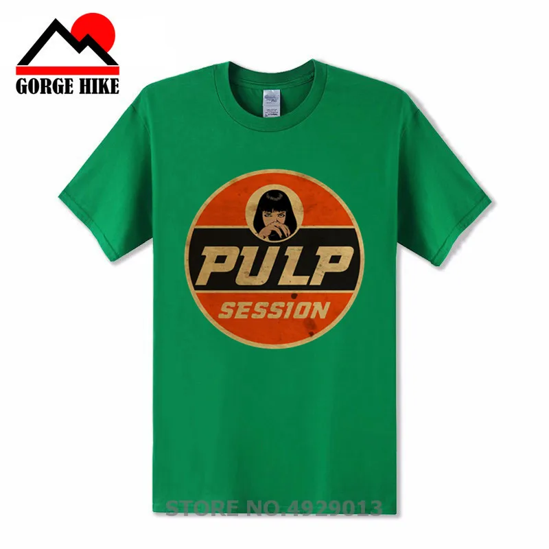 

Vintage Quentin Tarantino Film Pulp Fiction 2019 T Shirt men Mia Wallace TShirt Round neck Short Sleeve Mia Session Hope T-Shirt