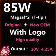 

New magsaf* 2 85W - 20V 4.25A - With T tip , Power Adapter Charger for apple MacBook Pro 15" 17"Retina Display A1425 A1398 A1424