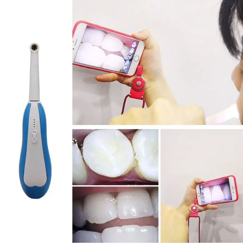 

WiFi Wireless Dental Endoscope Intraoral Oral Camera Video Photo HD Mini Size 360 Degrees Rotation USB Rechargeable