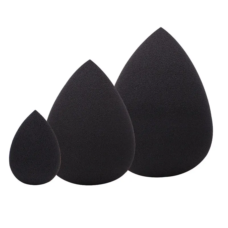 

3 Pcs/Set Smooth Makeup Puff Foundation Concealer Beauty Cosmetic Sponges Facial Makeup Tools Black Color HB88
