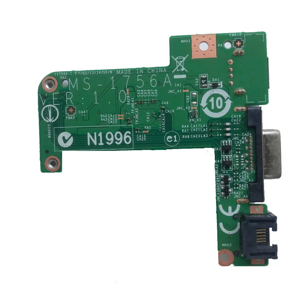 SZWXZY 100% Высокое качество для MSI GE70 USB Порты и разъёмы печатной панели MS-17561 MS-1756 MS-1756A