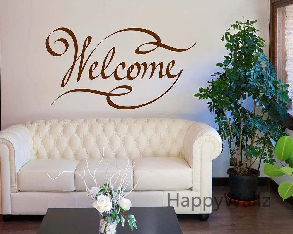 Autocollants Muraux Citation Famille Accueil Etiquette De Decoration Couleurs Personnalisees Pour Bricolage Q172 Aliexpress