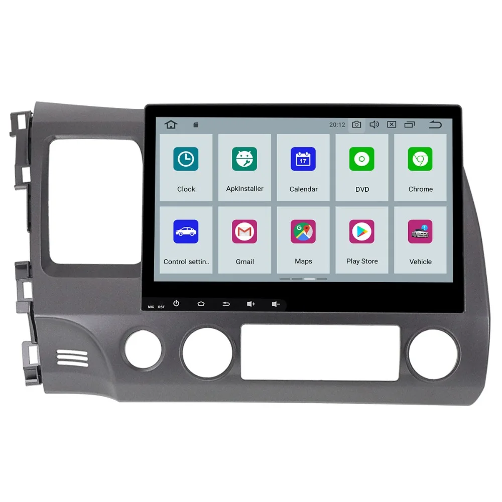 Автомобильный DVD плеер Aotsr Android 9 0 с GPS навигацией для Honda Civic 2007 2011 мультимедийный 2