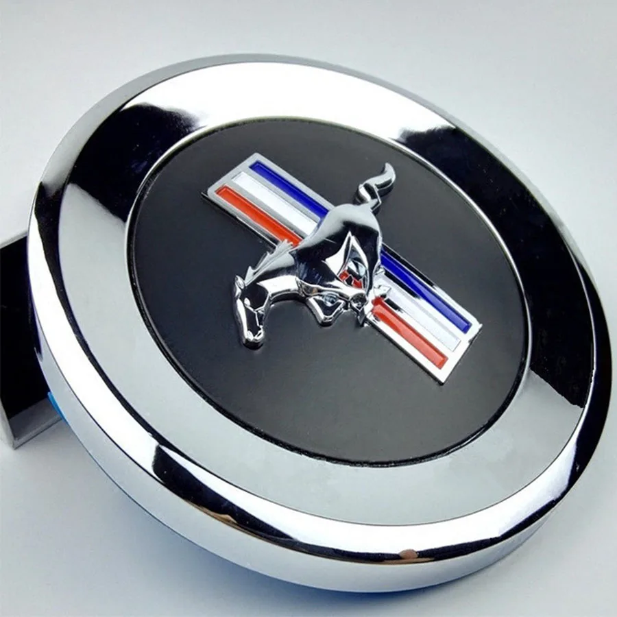 3D Auto Car Vehicle Trunk Cauda Do Emblema Do Emblema Decal Adesivo Para Mustang 15 cm Diâmetro Exterior Acessório Do Carro-cobre