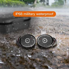 IPX8 водонепроницаемые беспроводные Bluetooth наушники бас стерео звук с микрофоном