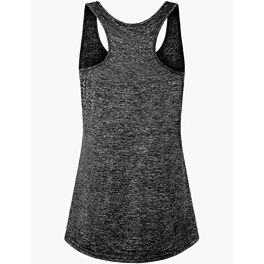 Buy Women Sleeveless Blouse Word Vest Tops Activewear Running Workout Shirt