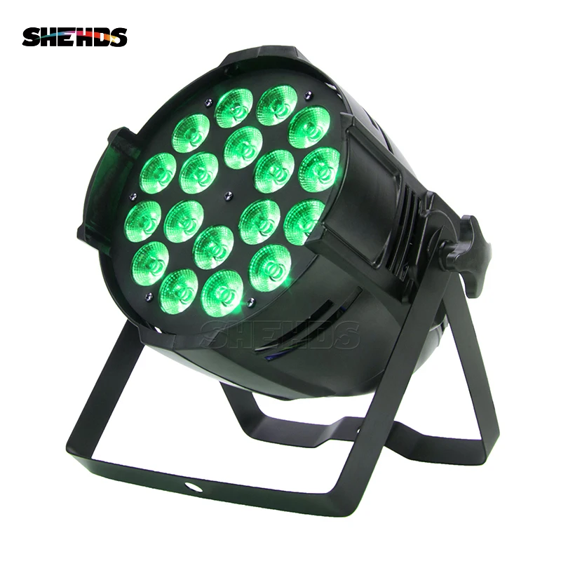 

Free Shipping Aluminum Alloy LED Par 18x12W RGBW 4IN1 LED Light Laser Show Projector DJ Disco Ishow Decorations For Home