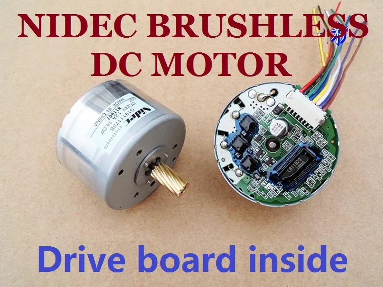 24 V 1800 4300 RPM Nidec Brushless Dc Motor Dilengkapi Dengan Pulser