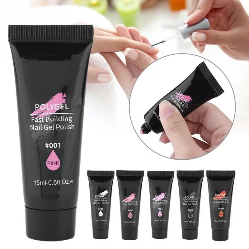 

15ml Crystal Extend UV Nail Gel Extension Builder Led Gel Nail Art Gel Lacquer Jelly Acrylic Builder UV Nail Poly Gel