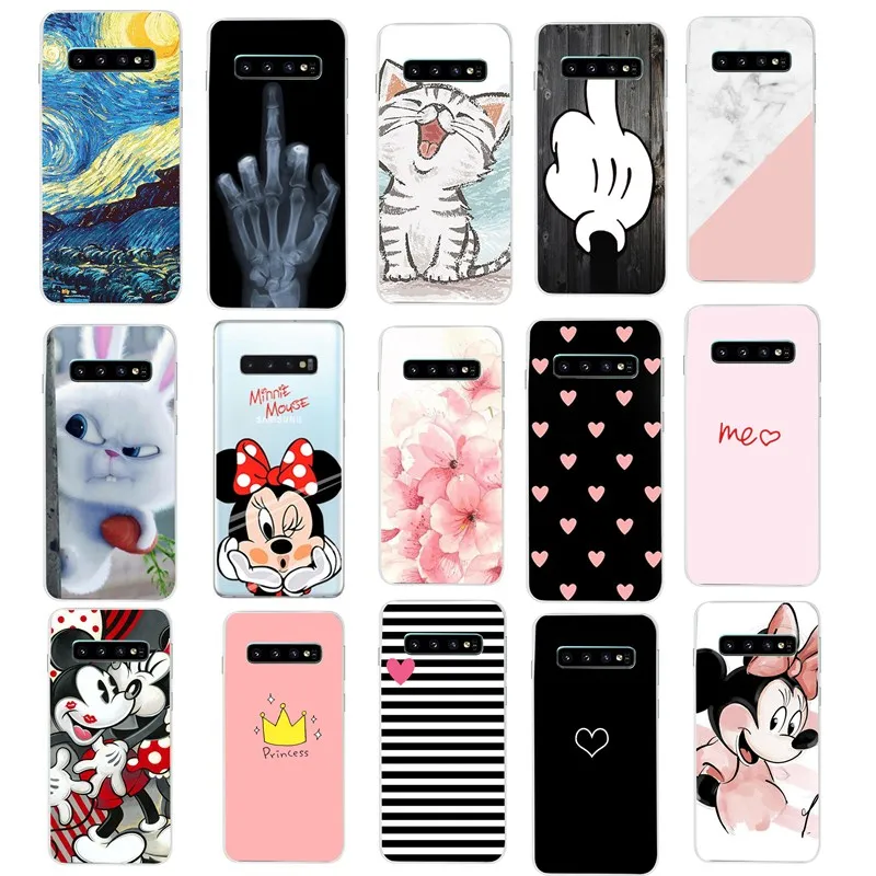 

Silicon Marble Cute Cases for Samsung S10 Plus G975F Phone Case for Cover Samsung s10 Phone Case Etui For Funda Galaxy S10e e