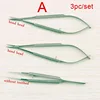 3pcs/set equipment 12cm ophthalmic microsurgical instruments Needle Holder Micro scissors Tweezers hand surgery 1