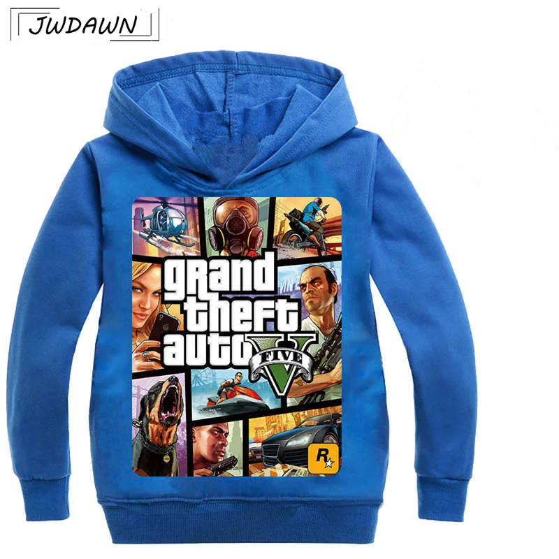  Kids Hoodies Boys Sweatshirt gta 5 Boys Outwear gta Hoodies Street Fight Long Costumes Clothes Shir