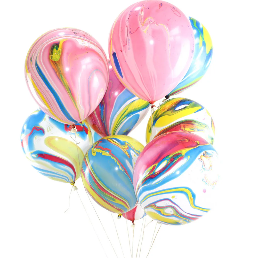 

Hot 10Pcs/Lot Marble Agate Latex 12 Inch Balloon Party Birthday Decror Baby Show ballons mariage Weeding Decoration A70