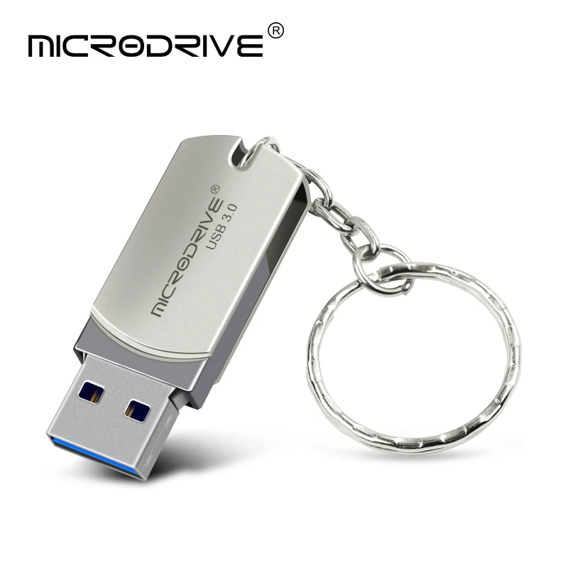 Металлический usb-накопитель Whirl, Micro USB 3,0, быстрая скорость, USB флеш-накопитель, 16 ГБ, 32 ГБ, 64 ГБ, полный объем, 128 ГБ, usb флеш-накопитель с бесплатным кольцом для ключей