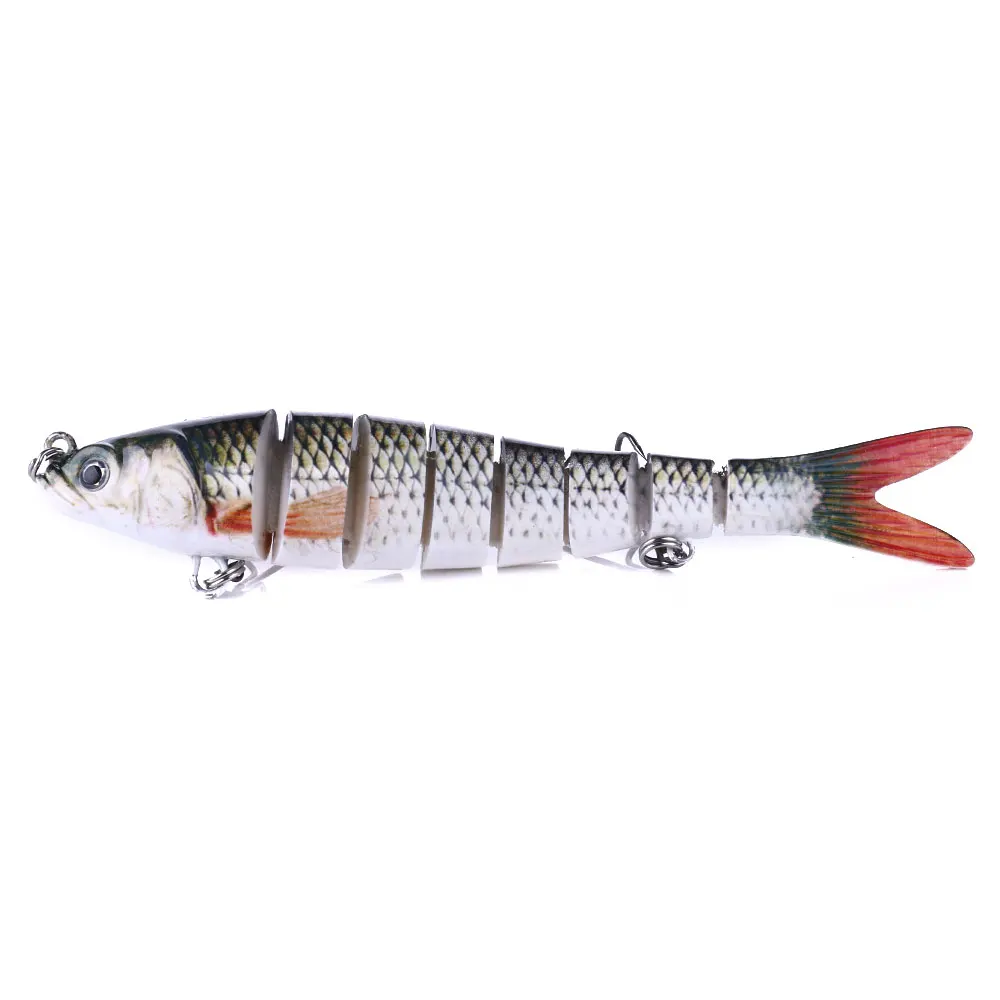 

New 13.7cm 27g Sinking Wobblers 8 Segments Fishing Lures Multi Jointed Swimbait Hard Bait Fishing Tackle For Bass Isca Crankbait