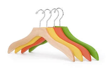 

[Free Shipping] Beautiful Green Curvaseous Grip wooden Hanger for Garment (10 pieces/ lot)
