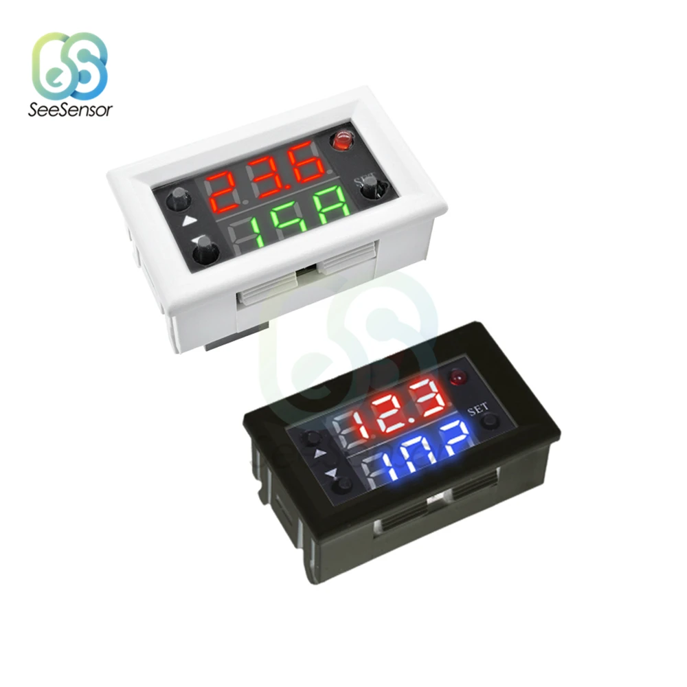 

Dual Display Time Relay Module DC 12V Time Delay Relay Mini LED Digital Timer Relay Timing Delay Cycle Time Control Switch 20A