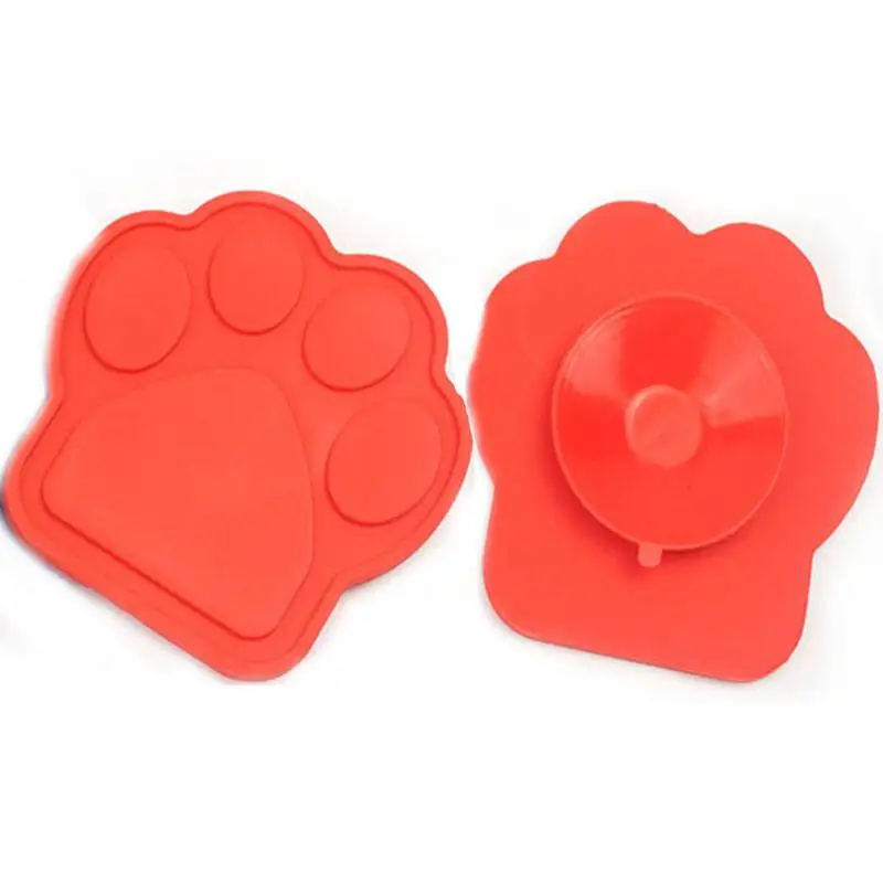 

Silicone Dog Bath Bowl with Sucker Slow Treater Suction Treat Dispensing Mat for Pet Bathing Grooming and Dog Training Feed