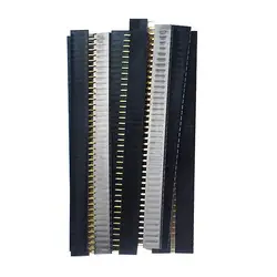 10 шт. однорядные женские штырьковые разъемы для Arduino прямой разъем полосы 1x40 2,54 мм 40 контактов одноплатный компьютер электронный комплект