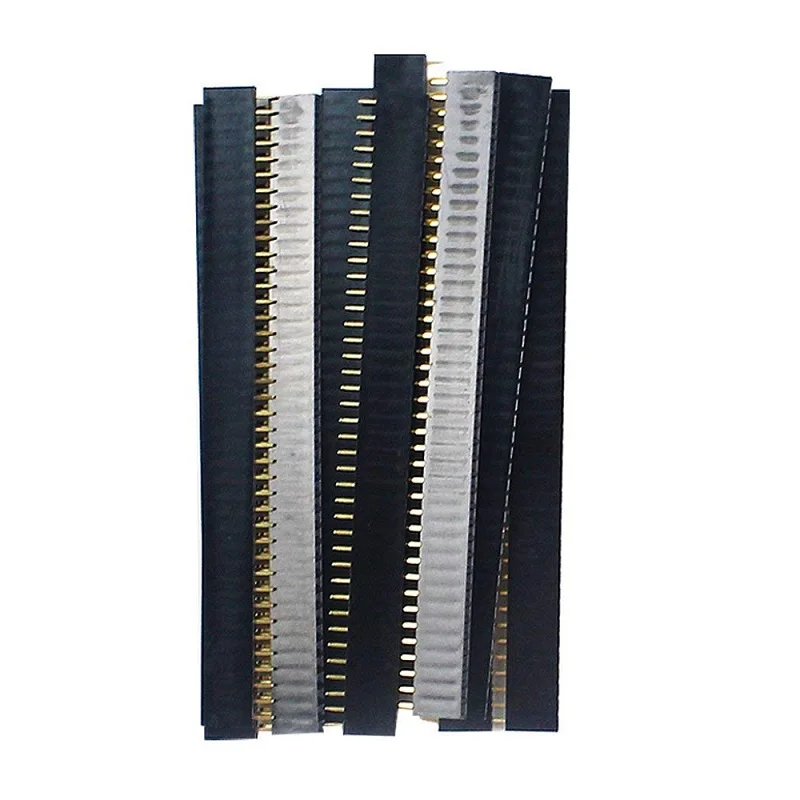 

10pcs Single Row Female Pin Header For Arduino Straight Connector Strip 1x40 2.54mm 40 Pins Single Board Computer Electronic Kit