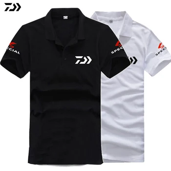

2019 New Daiwa Summer Clothes Special Fising Tshirt Anti-uv Sun Short Sleeve Quick-drying Breathable Fishing T-shirt Polo Tee