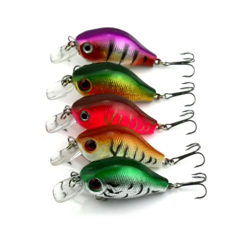 2017 new Fishing Lures 5pcs Bass Fishing Lures Crank Bait Crankbait