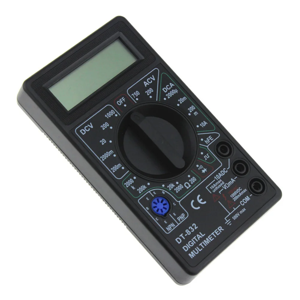 

DT832 Multimeter Digital Handheld /DC Voltage Current Ampere Meter Test