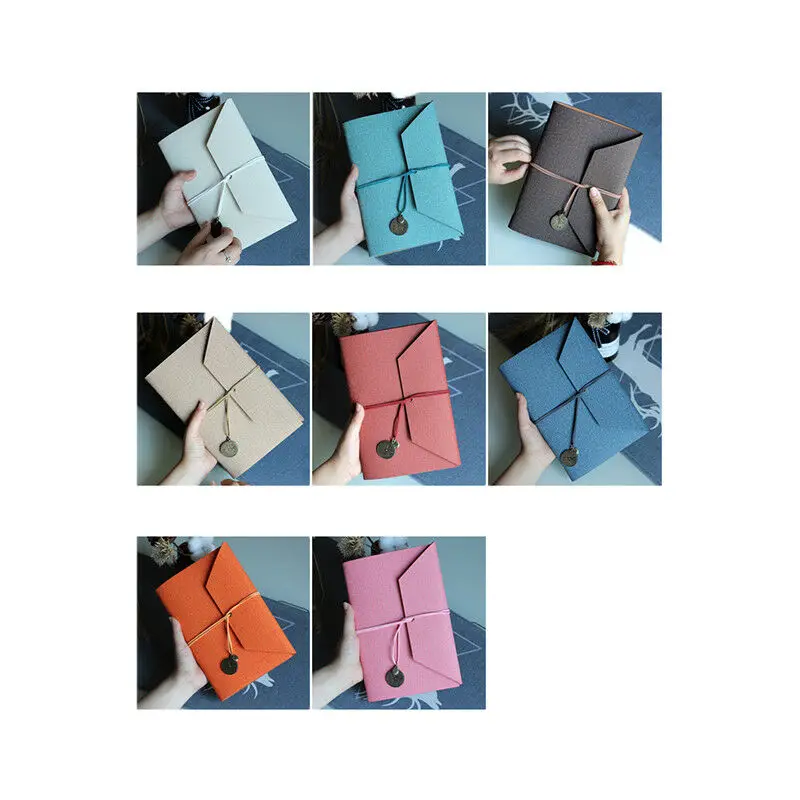 A5 Creative Three-fold Binding Loose-leaf Diary PU Leather Art Notebook