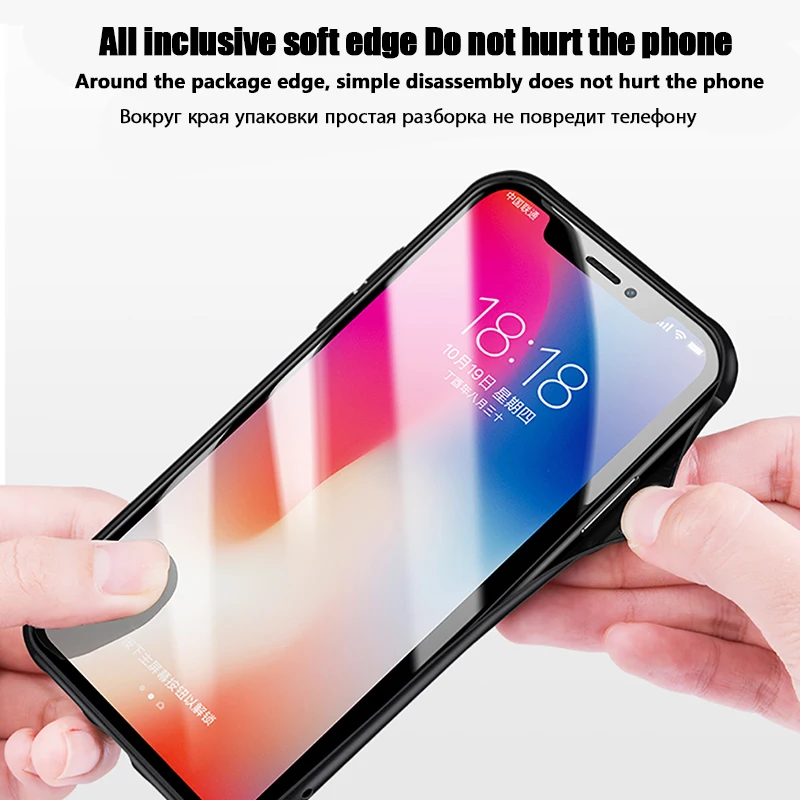 Luckguard Оригинальный чехол для телефона iPhone X 10 Роскошные прозрачные закаленное
