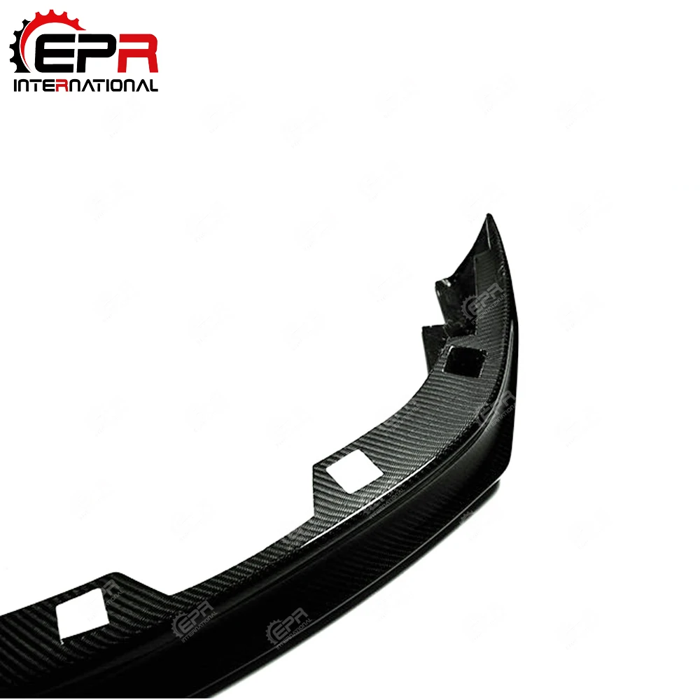 Для Nissan R35 GTR 2008 2012 Zele стиль углеродное волокно передняя губа отделка глянцевый