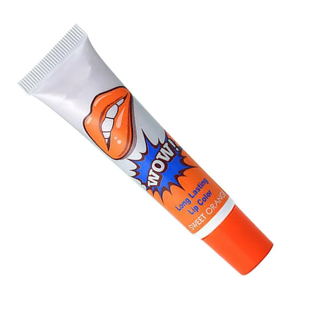 DIY водостойкий пилинг маска Набор теней тату блеск для губ Губная помада Romatic женские губы тонированные бальзам для губ оранжевый STA