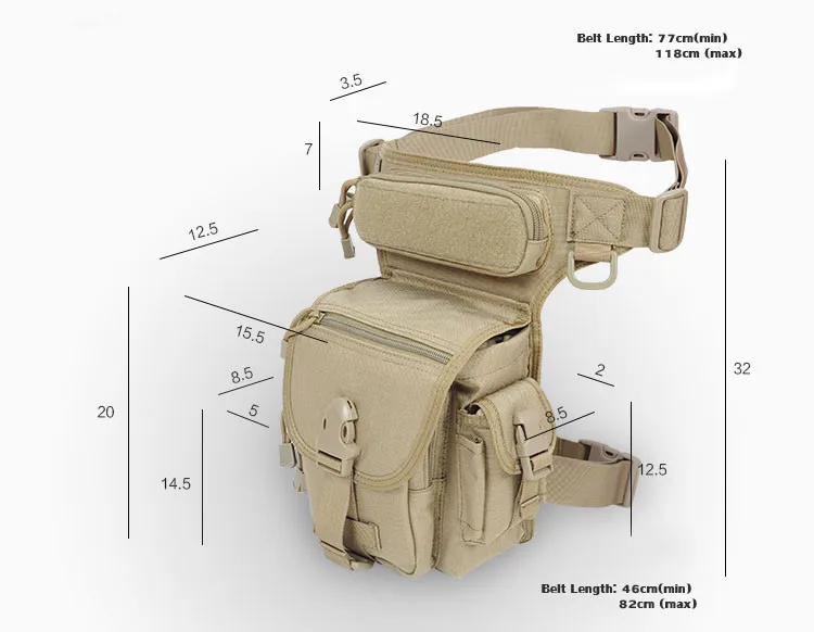 Coxa Fanny Pack Bolsa Motocicleta Thermite Versipack