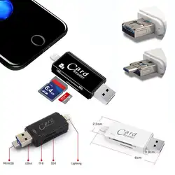 USB iflash привода SD/TF чтения карт памяти адаптера для IPad для Iphone 5 6 7 Plus