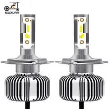 Buy 4Pcs H4 LED H7 H11 H1 H3 9005 9006 Auto Car Headlight 72W 8000LM High Low Beam Light Automobiles Lamp white 6000K Bulb Free Shipping