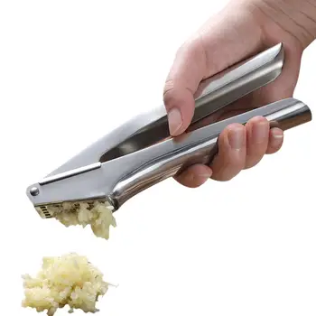 

Abrader Upgraded 304 Stainless Steel Garlic Press Home Manual Kitchen Ginger Juice Garlic Masher Crusher Cooking Tool Set