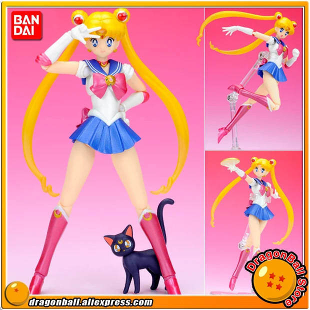 Японское аниме "Pretty Guardian Sailor Moon" Оригинальная фигурка BANDAI Tamashii нация СВЧ/S. H. Figuarts-Сейлор Мун