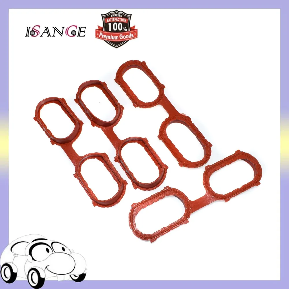 Isance 4pcs Engine Intake Manifold Cover Gasket 11611433328 For Bmw