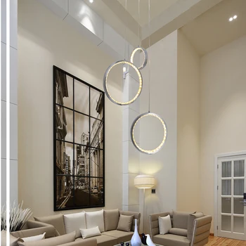 

Round crystal chandelier LED Circle rings droplight Chandelier Lamp Hanging Lustres Home Decoration lighting chandelier modern