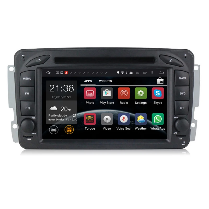 

2G+16G Quad Core HD 2 DIN Android 6.0 Car DVD GPS Navigation For Mercedes Benz Viano Vito W203 W209 C Class W463 wifi 3/4G Radio