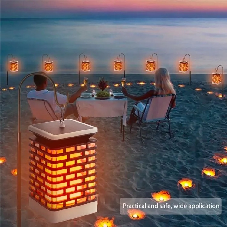 Lâmpada ao ar Ip65 à Prova Nova Solar Vela Chama Livre Dwaterproof Água Preto ou Cinza ww - Azul Roxo Verde Lanterna Jardim Gramado Decoração Luzes Led 13 Nova solar led vela chama lâmpada ao