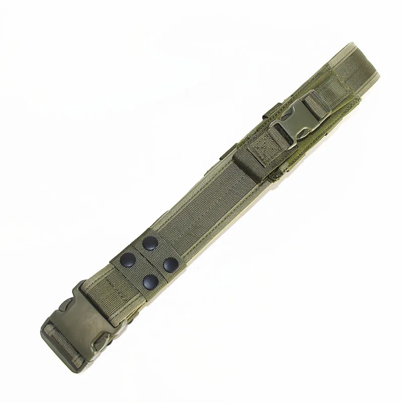 

Military Tactical Belt Duty Army Combat Gun Pistol Belt Outdoor Rigger Strap Belt Waist With Two Pistol Magazine Pouches