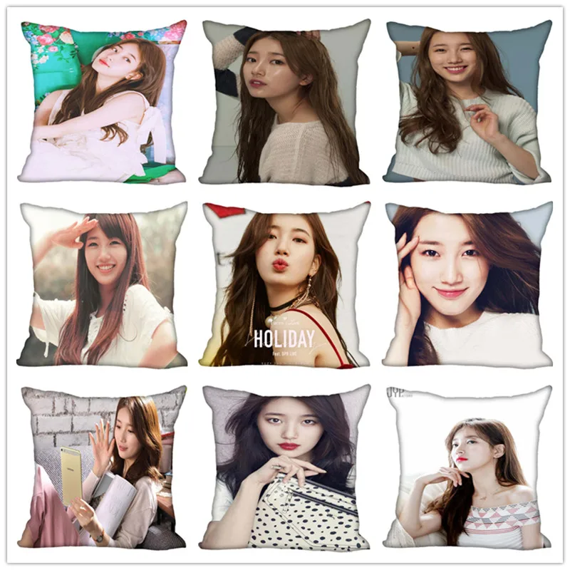 Чехол Bae Suzy на заказ квадратная подушка чехол молнии для спальни домашняя