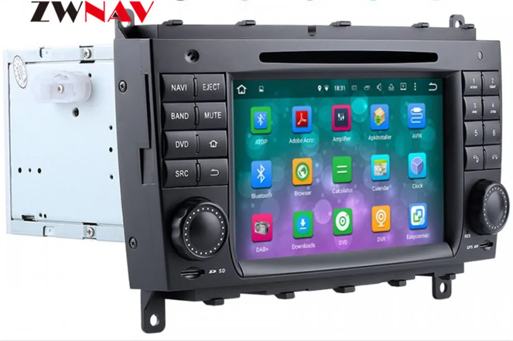 Best 4+32GB Android 9.0 Car DVD Player GPS head unit for Mercedes Benz CLK W209 2006-2012 CLS W219 2004-2008 multimedia stereo 8 core 11