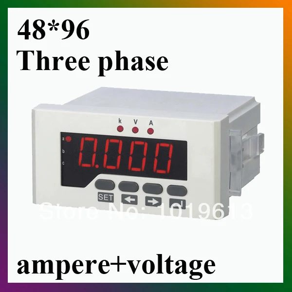 Three phase combination meter voltmeter amperemeterin Voltage Meters from Tools on Aliexpress