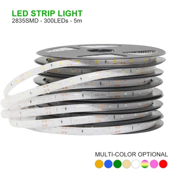 

5 meter/pack 5m 16.5ft 300leds Fairy Garland LED Strip light Waterproof Gaskets SMD 2835 DC 12V For Home Christmas Tape Wire