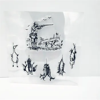 

PANFELOU catch and hunt Transparent Clear Silicone Stamp/Seal for DIY scrapbooking/photo album Decorative clear stamp sheets