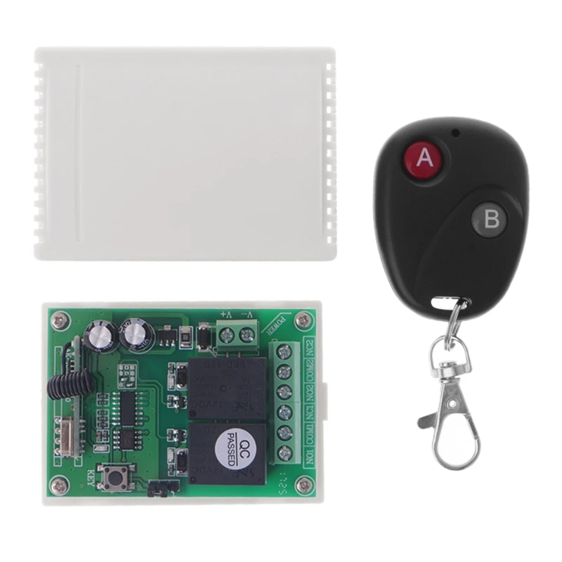DC12V 2CH RF Беспроводной дистанционного Управление переключатель Системы 2-х