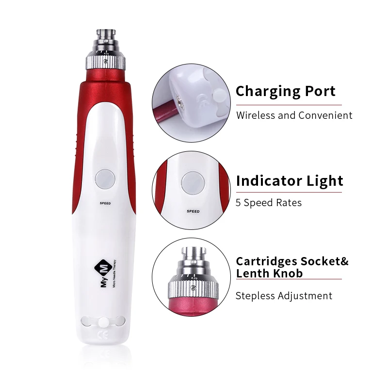 

Derma Pen Needle Cartridge Needle Tips for electric Micro Rolling Derma Stamp Therapy